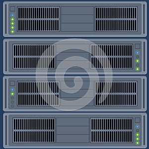 Network servers rack