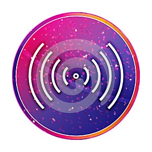 Network signal icon creative trendy colorful round button illustration