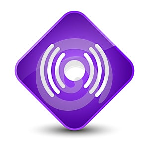 Network signal icon elegant purple diamond button