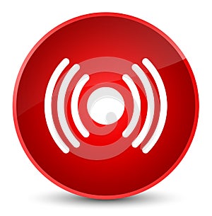 Network signal icon elegant red round button