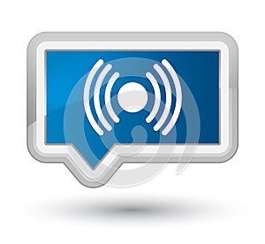 Network signal icon prime blue banner button