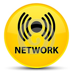 Network (signal icon) special yellow round button