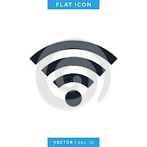 Network Signal Icon Vector Logo Design Template