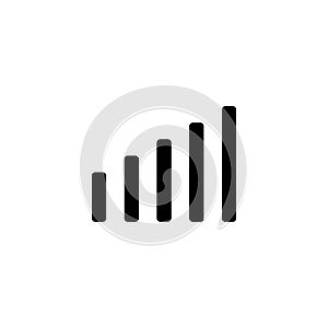Network signal strenght icon for simple flat style ui design