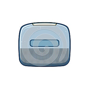 network smart speaker cartoon vector illustration