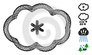 Network Snowing Vector Mesh