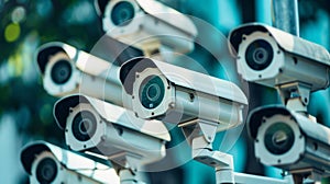 A network of surveillance cameras set up to monitor potential smuggling routes and illicit trade activities.