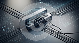 Network switch cables data center technology connection