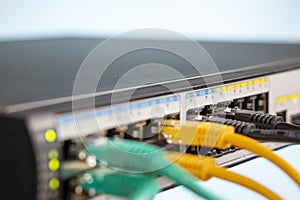 Network switch and connected different ethernet cable