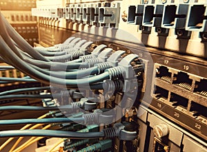 Network switch and ethernet cables