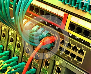 Network switch and ethernet cables
