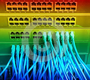 Network switch and ethernet cables