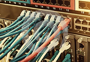 Network switch and ethernet cables