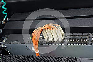 Network switch and fiber optic cable
