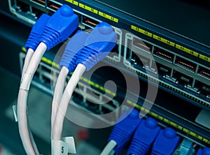 Network switch mount on rack