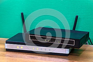 Network switch stacking on wireless router