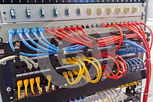 Network switch and UTP ethernet cables