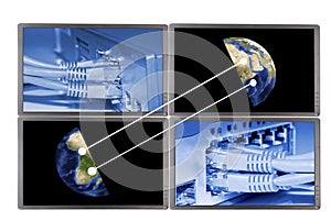 Network technology concept
