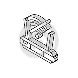 network troubles repair computer isometric icon vector illustration