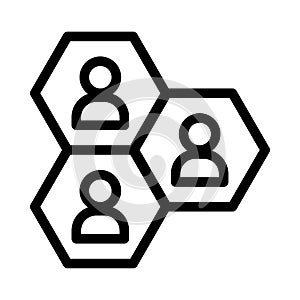 Network vector  thin line      icon