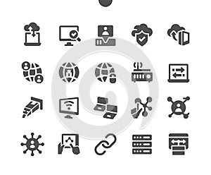 Network Well-crafted Pixel Perfect Vector Solid Icons