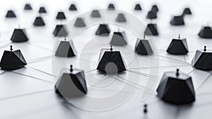 Abstract Network Connections Data Structure Concept