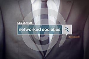 Networked societies web search bar glossary term