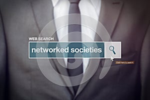 Networked societies web search bar glossary term photo