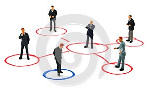 Networking business people