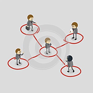 Networking business people