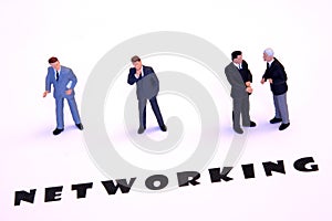 Networking businessmen