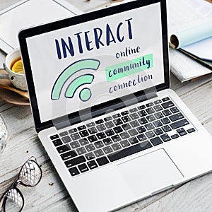 Networking communication Connection Share Ideas Concept