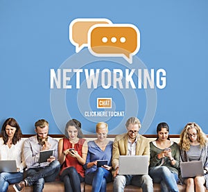 Networking Connection Global Communications Online Concept