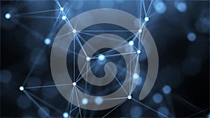 Networking and Connection web concept 3d illustration