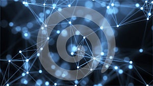 Networking and Connection web concept 3d illustration