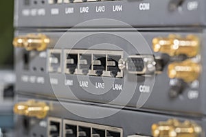 Networking devices WAN, LAN, COM