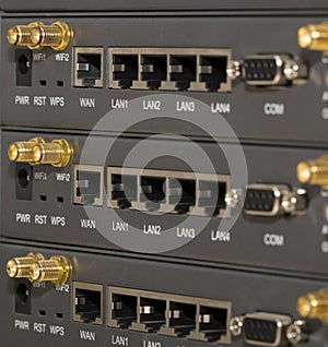 Networking devices WAN, LAN, COM