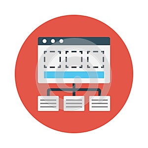 Networking sharing reception  vector flat icon