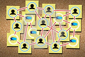 Networking for success concept
