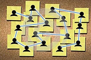 Networking for success concept