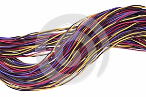 NetworNetwork cables and wires, concept of data transmission