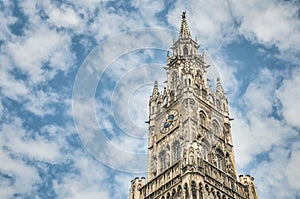 Neues Rathaus building in Munich, Germany