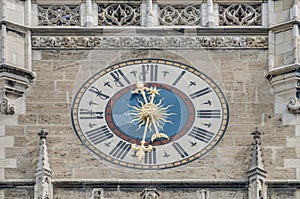 Neues Rathaus building in Munich, Germany