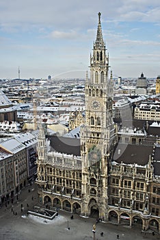 Neues Rathaus am Marienplatz in Munich (MÃ¼nchen)