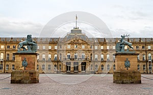 Neues Schloss (New Castle) in Stuttgart, Germany