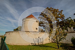 The Neugebaude castle with its park in late summer Vienna, Austria