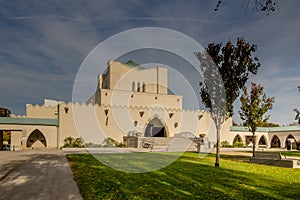 The Neugebaude castle with its park in late summer Vienna, Austria