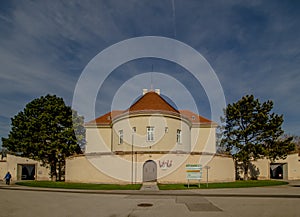 The Neugebaude castle with its park in late summer Vienna, Austria