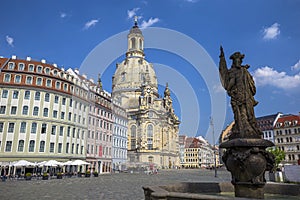 Neumarkt and Frauenkirche in Dresden, Germany photo