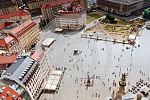 Neumarkt square in dresden photo